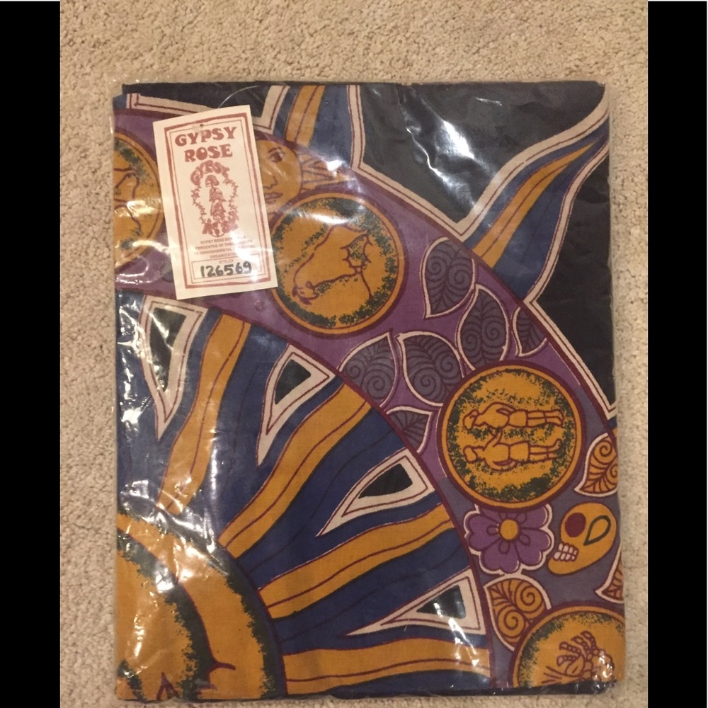 Tapestry in bag for sale.